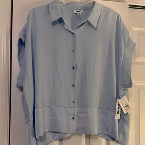 DKNY Light Blue Blouse